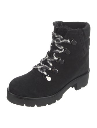 Aquatalia Suede Combat Boots