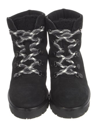 Aquatalia Suede Combat Boots