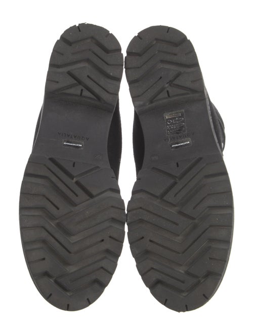 Aquatalia Suede Combat Boots