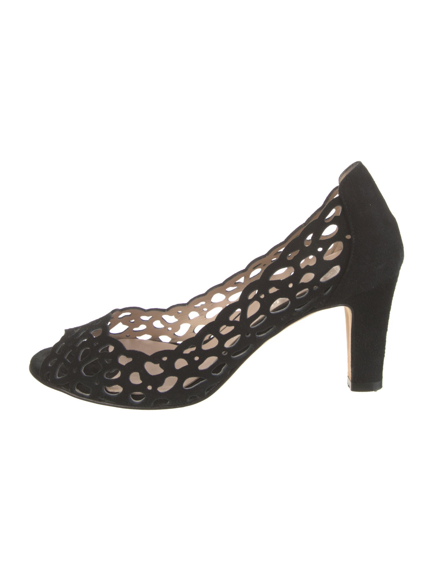 Aquatalia Suede Lasercut Accents Pumps
