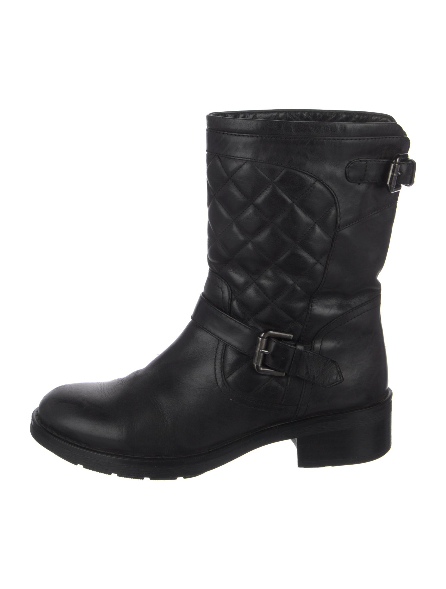 Aquatalia Leather Moto Boots