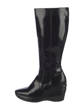 Aquatalia Patent Leather Rain Boots