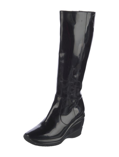 Aquatalia Patent Leather Rain Boots