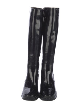 Aquatalia Patent Leather Rain Boots