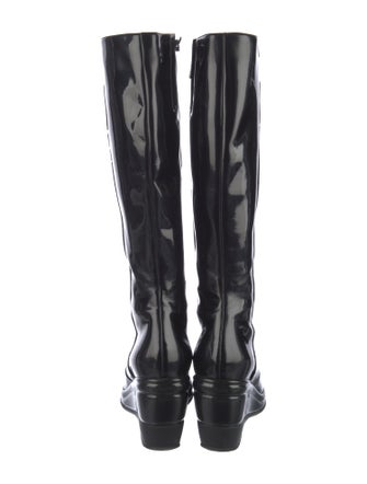 Aquatalia Patent Leather Rain Boots