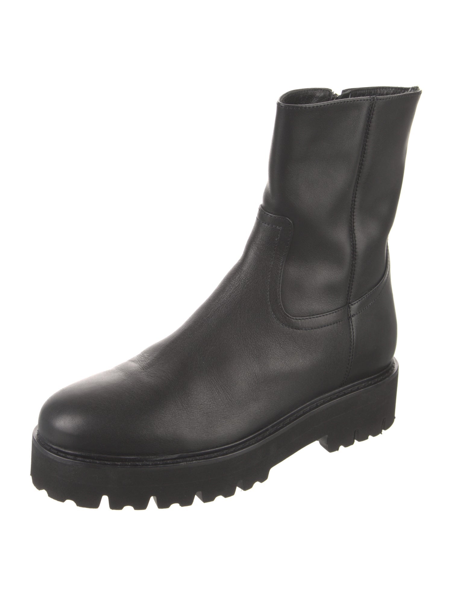 Aquatalia Leather Combat Boots