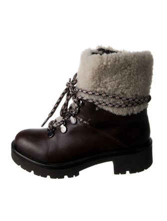 Aquatalia Leather Combat Boots