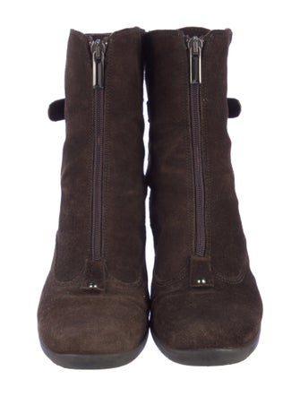 Aquatalia Suede Combat Boots