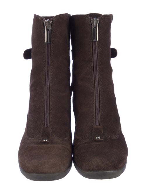 Aquatalia Suede Combat Boots