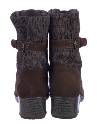 Aquatalia Suede Combat Boots