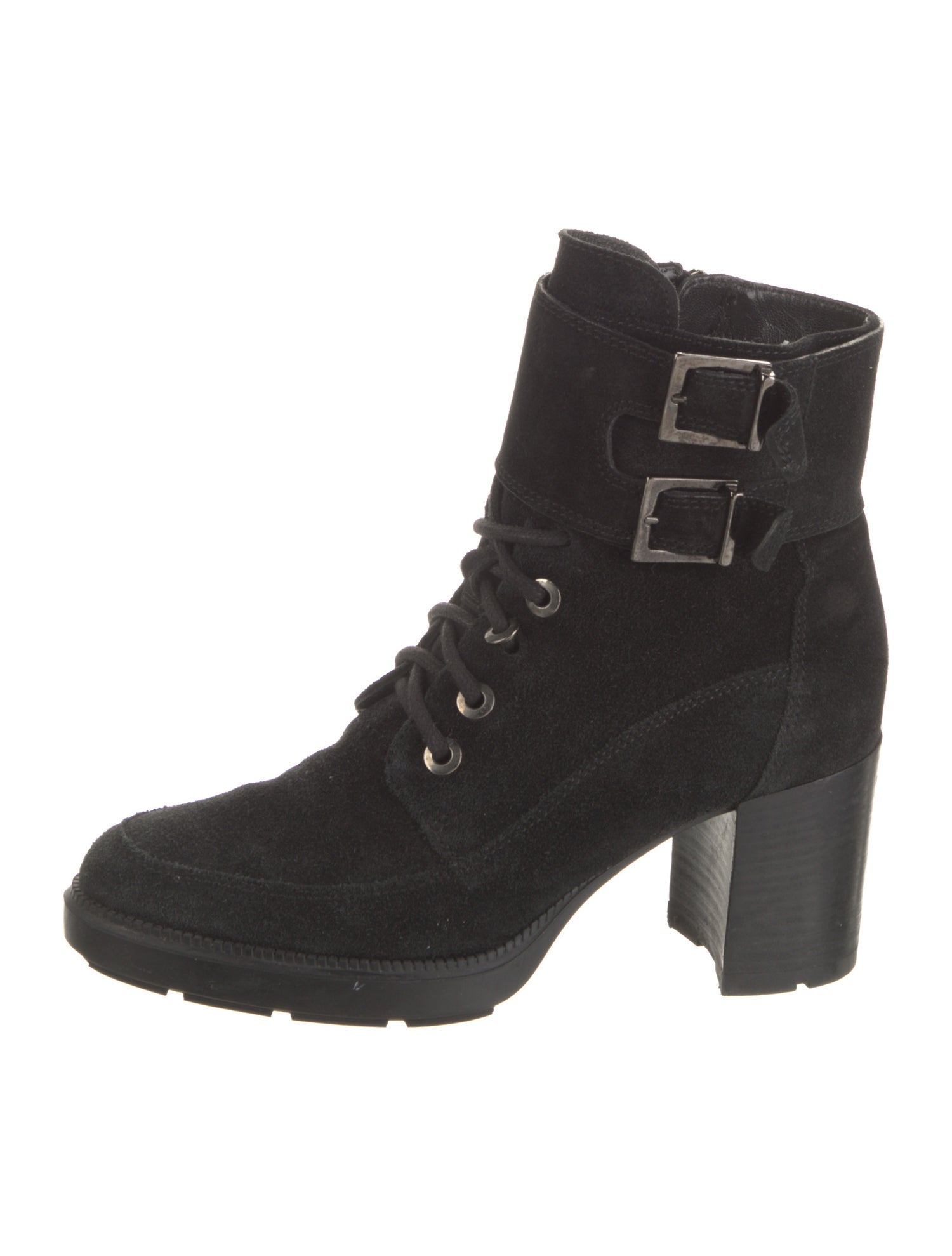 Aquatalia Suede Combat Boots