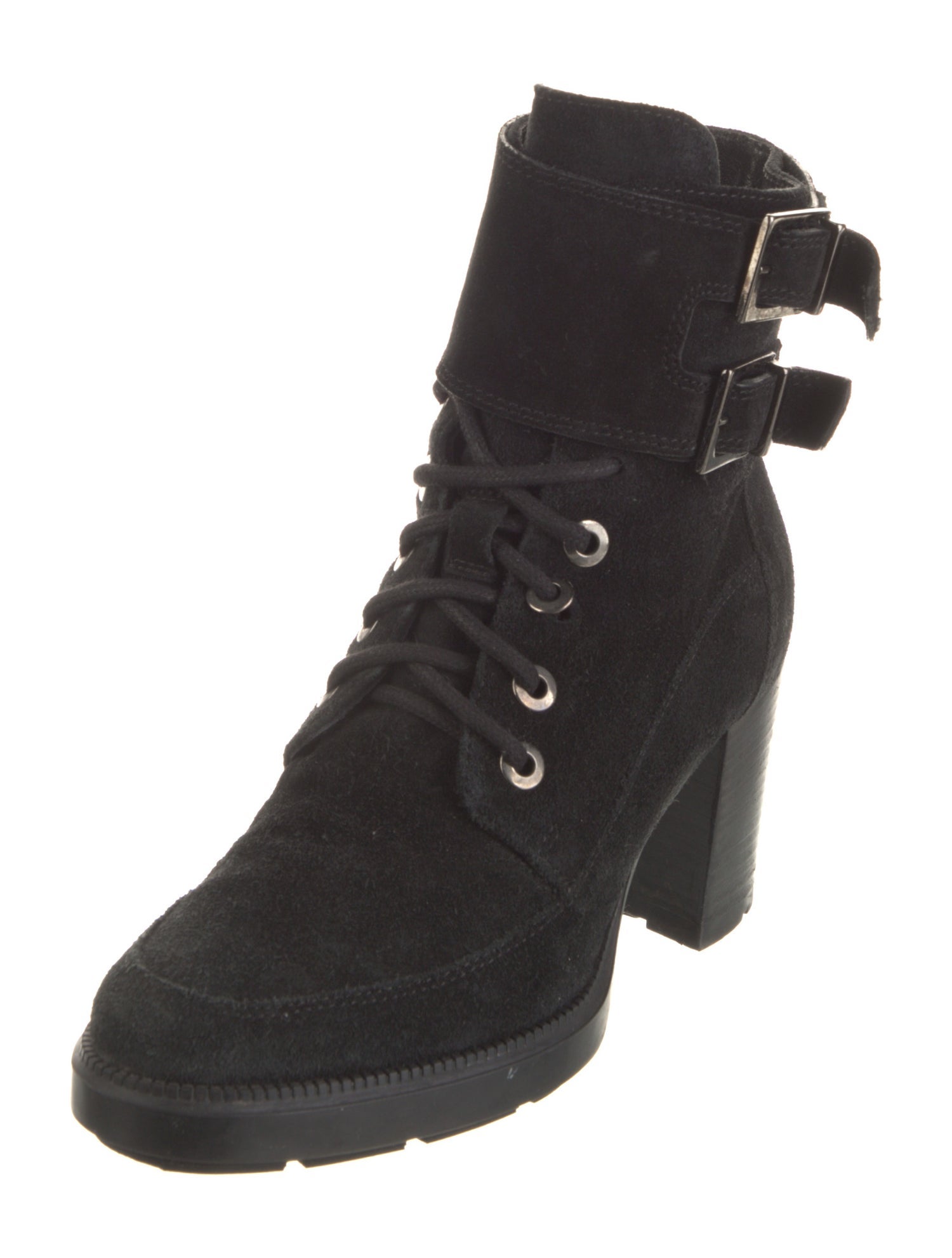 Aquatalia Suede Combat Boots