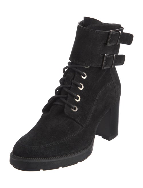 Aquatalia Suede Combat Boots