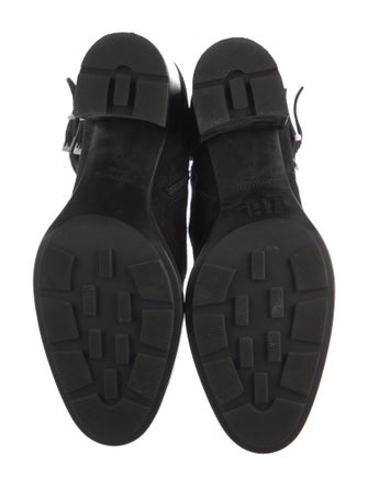 Aquatalia Suede Combat Boots