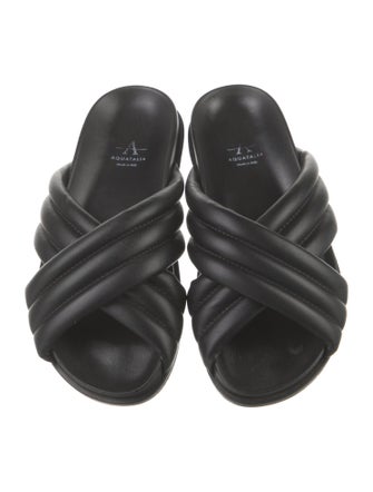 Aquatalia Leather Slides