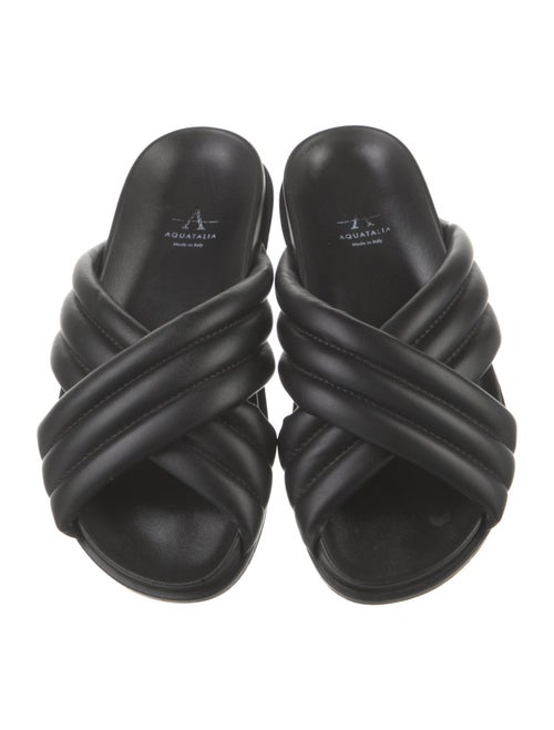 Aquatalia Leather Slides