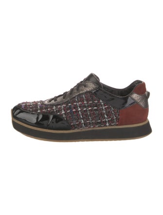 Aquatalia Tweed Printed Sneakers