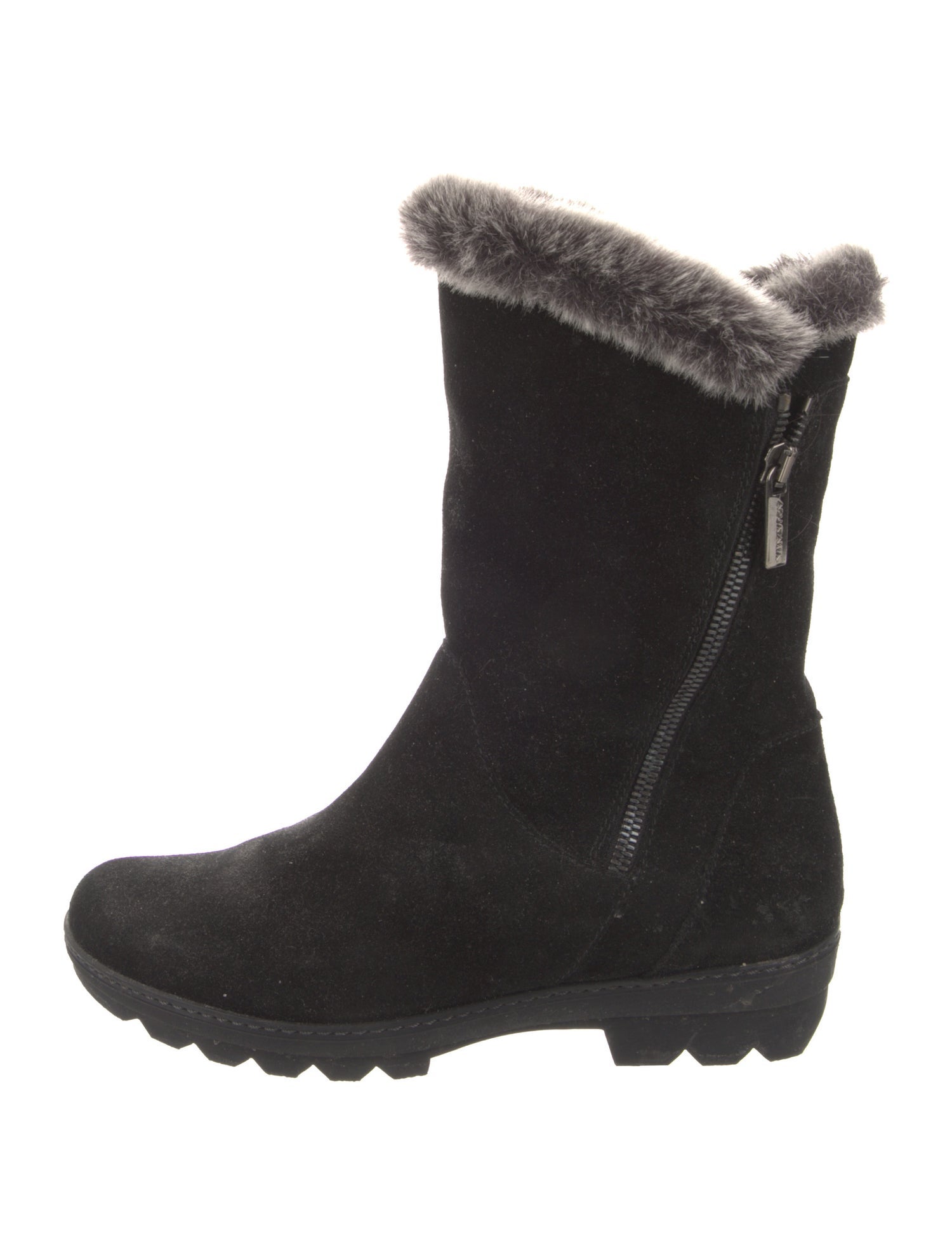 Aquatalia Suede Fur Trim