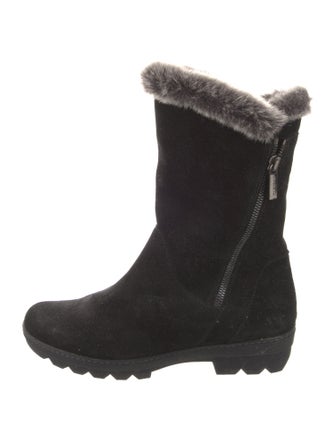 Aquatalia Suede Fur Trim