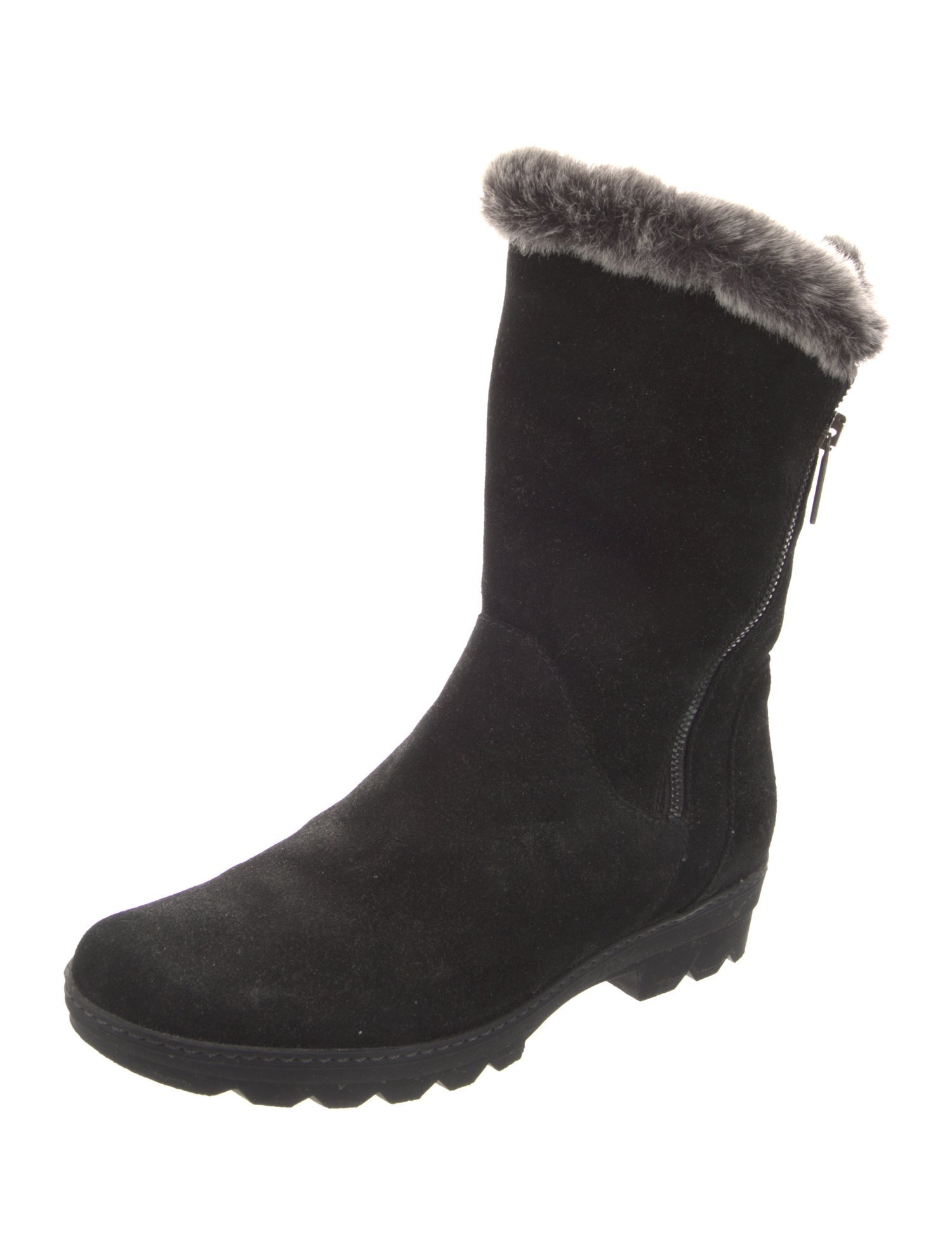 Aquatalia Suede Fur Trim