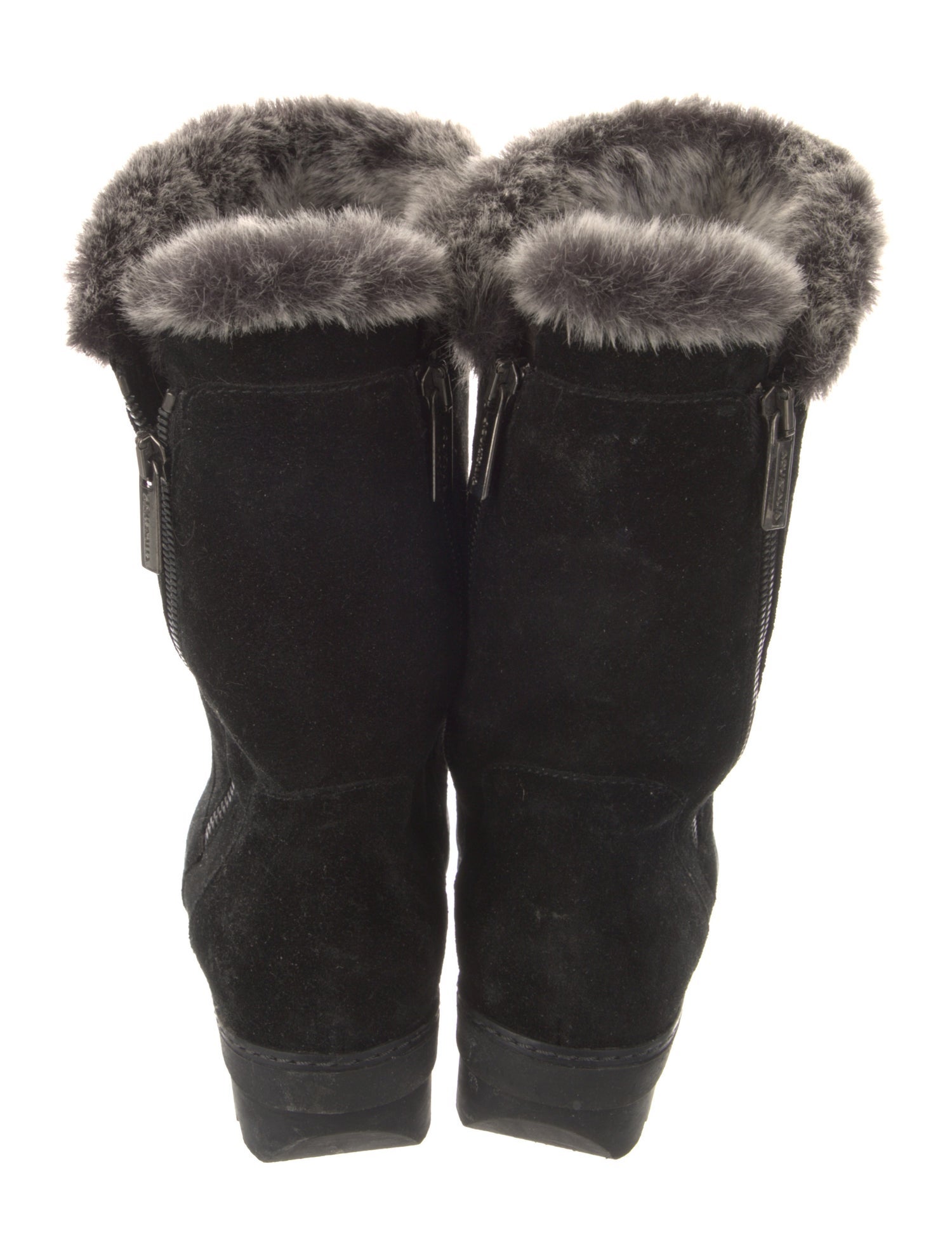 Aquatalia Suede Fur Trim
