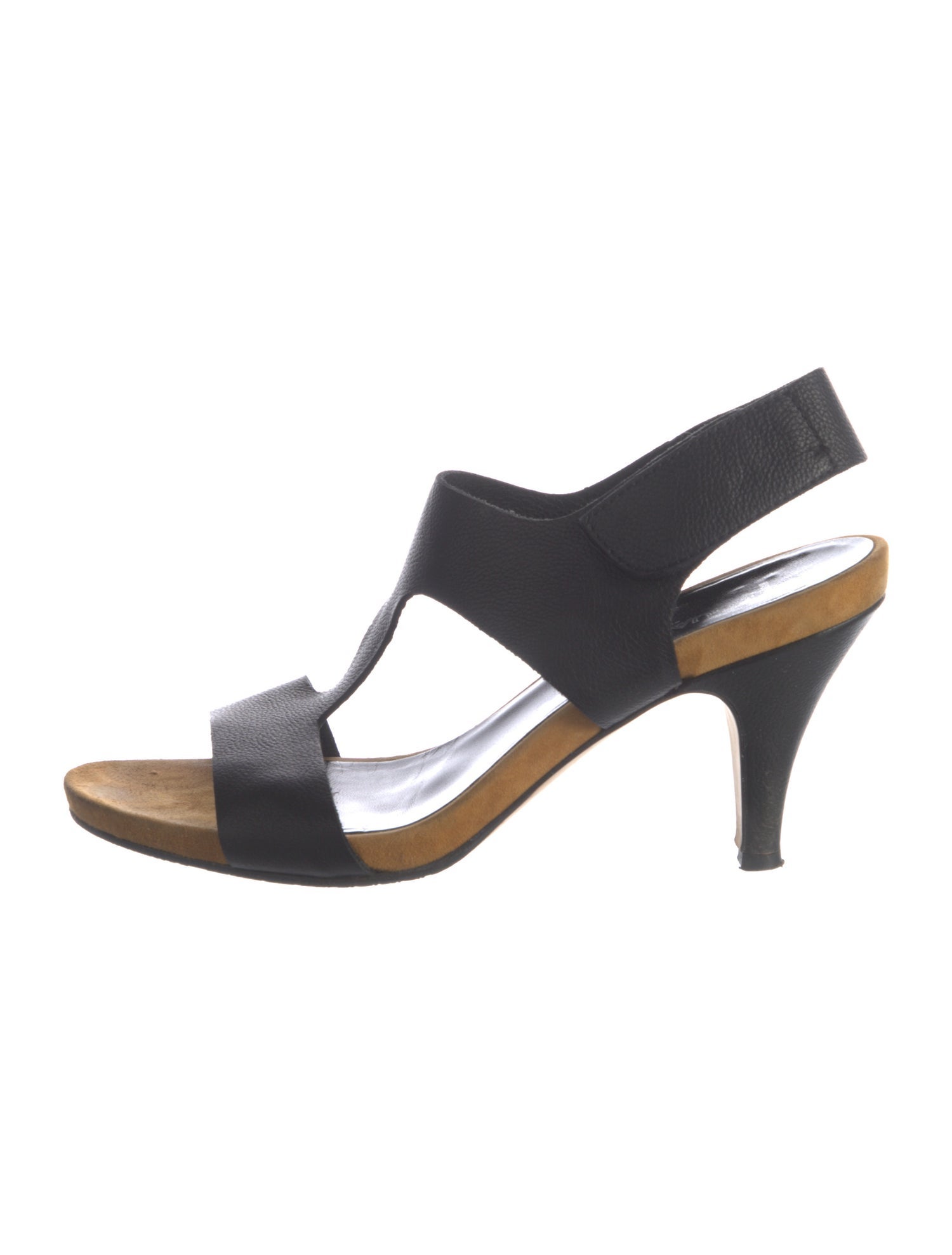 Aquatalia Leather T-Strap Sandals
