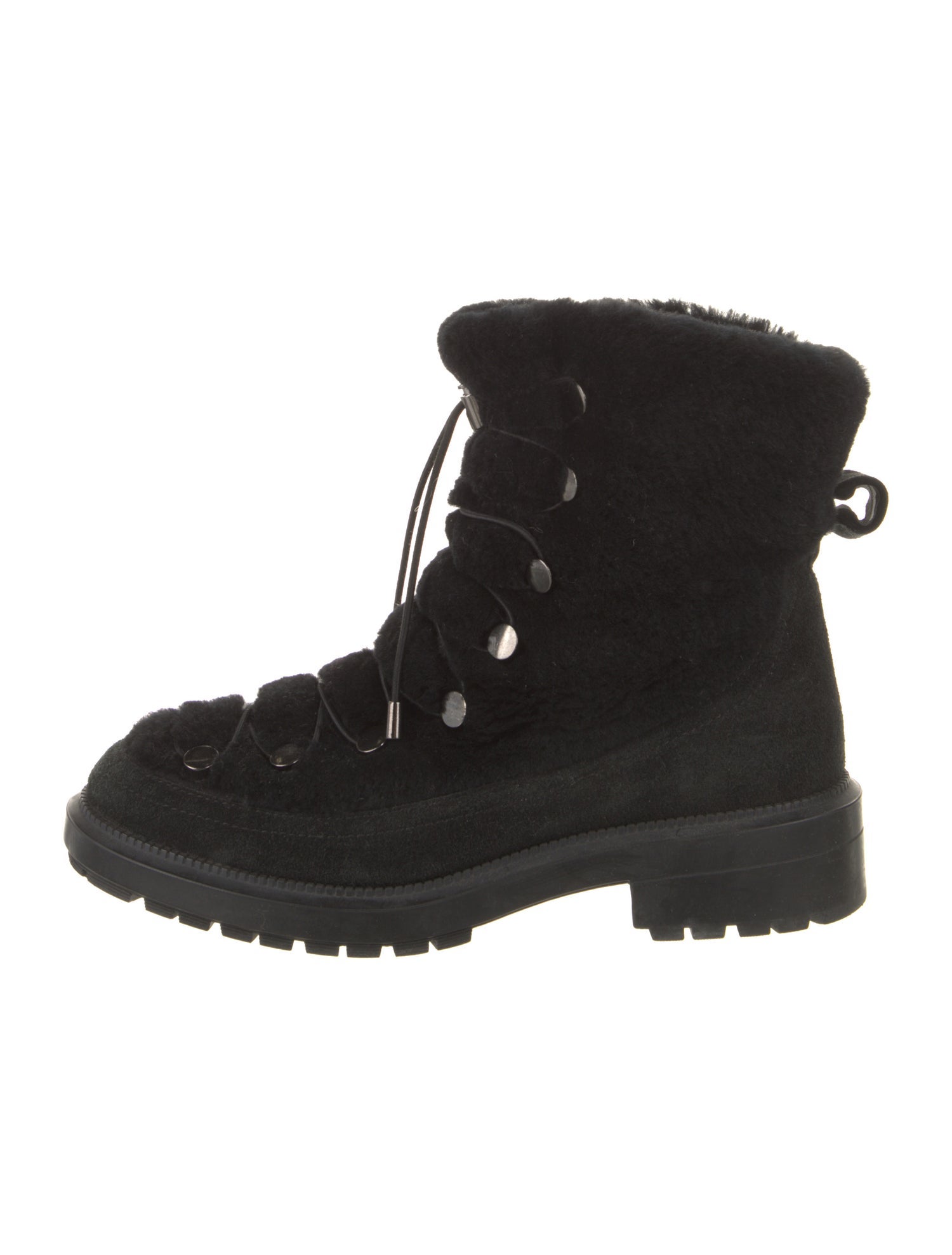 Aquatalia Faux Fur Combat Boots