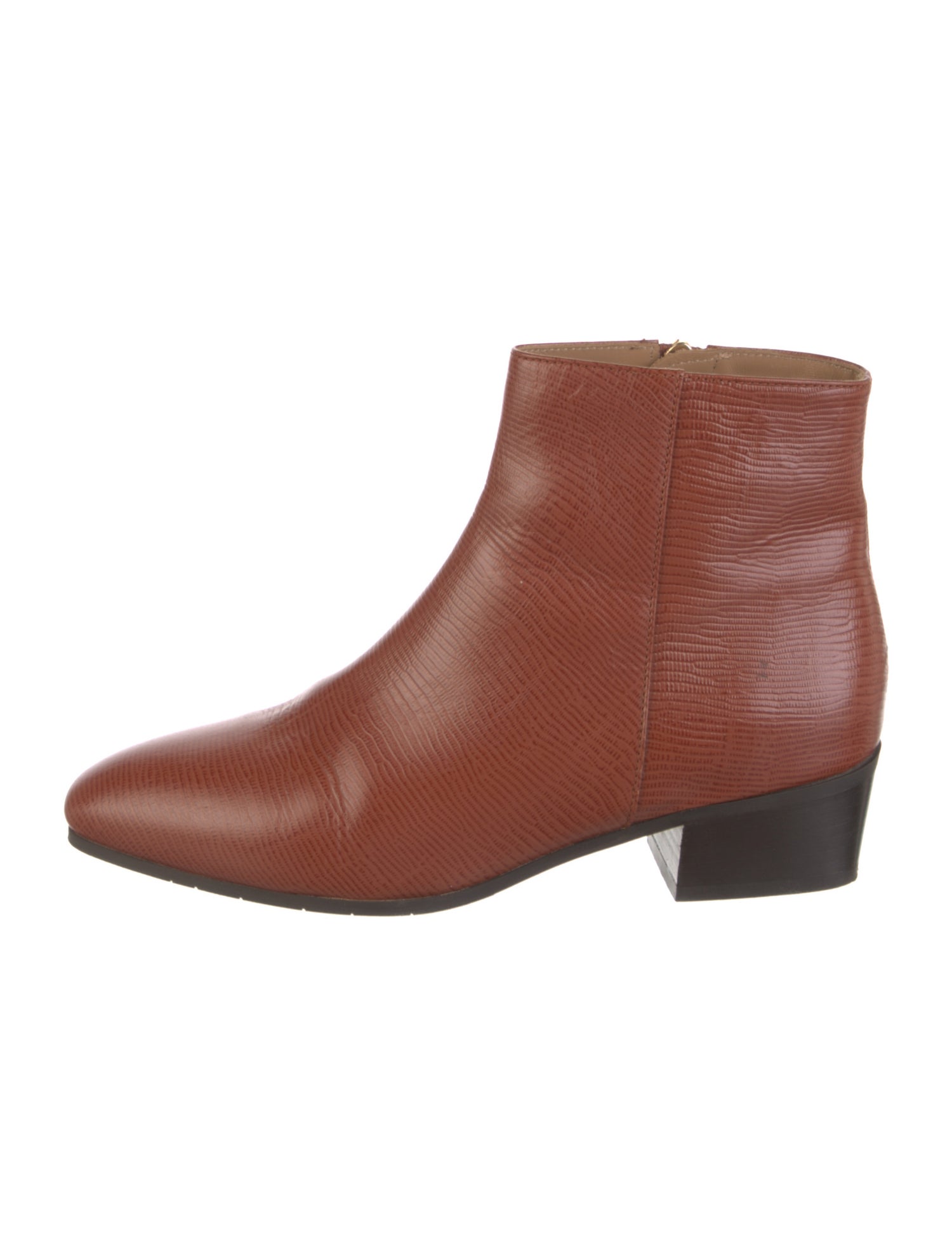 Aquatalia Leather Colorblock Pattern Boots