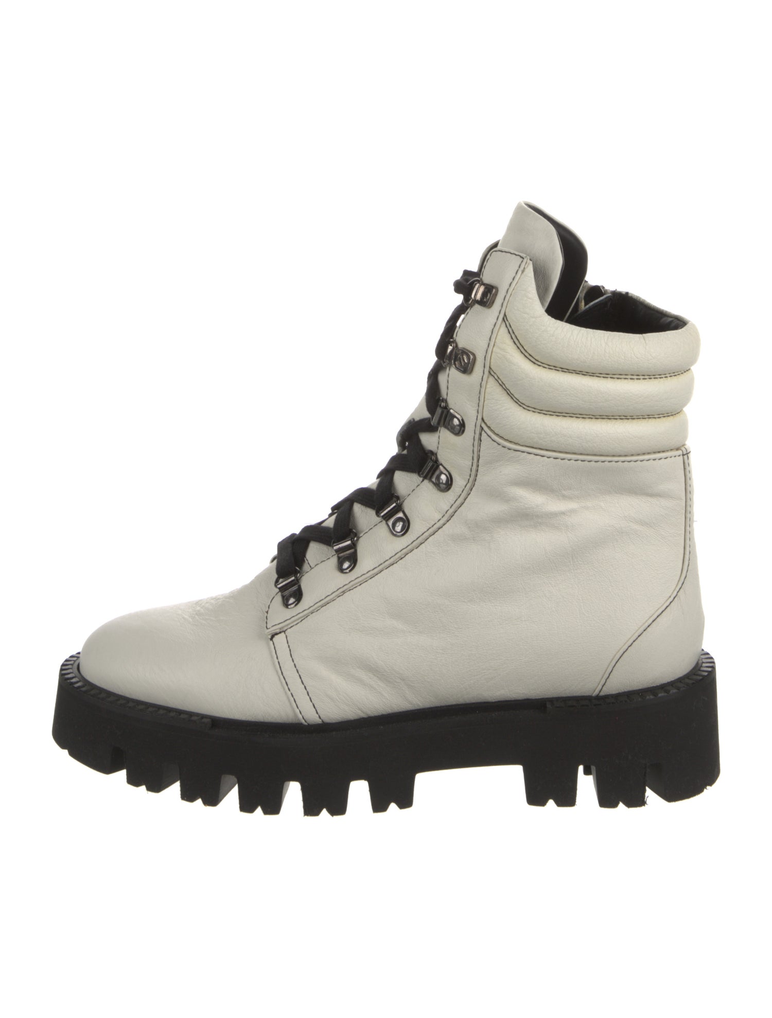 Aquatalia Leather Combat Boots