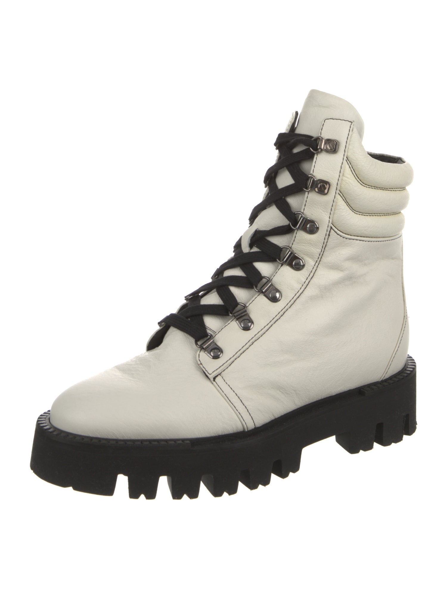 Aquatalia Leather Combat Boots