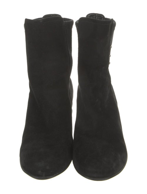 Aquatalia Suede Studded Accents Chelsea Boots