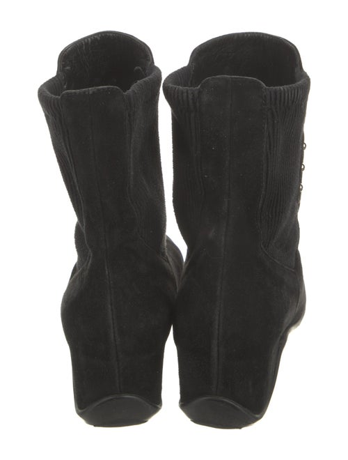 Aquatalia Suede Studded Accents Chelsea Boots