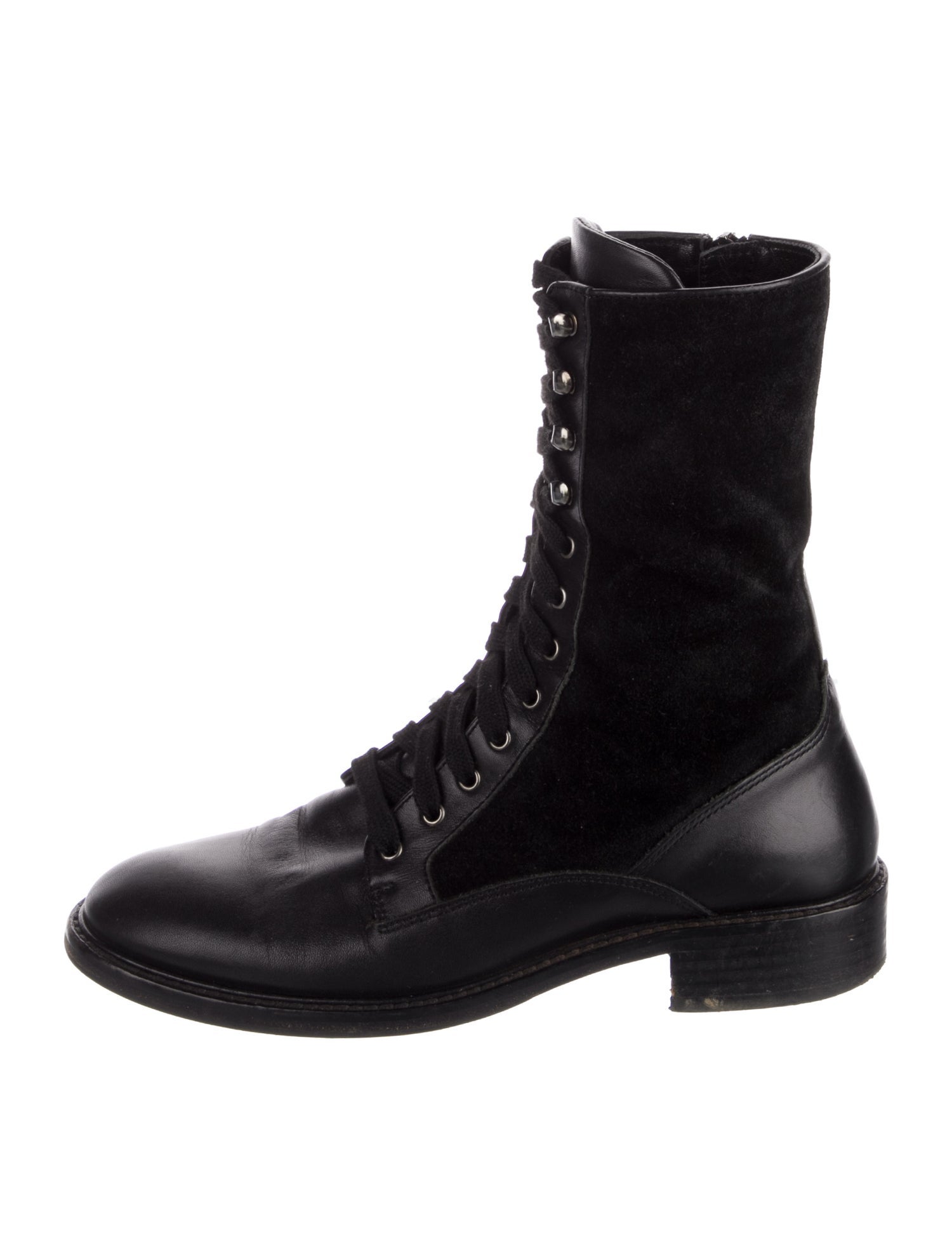 Aquatalia Leather Combat Boots