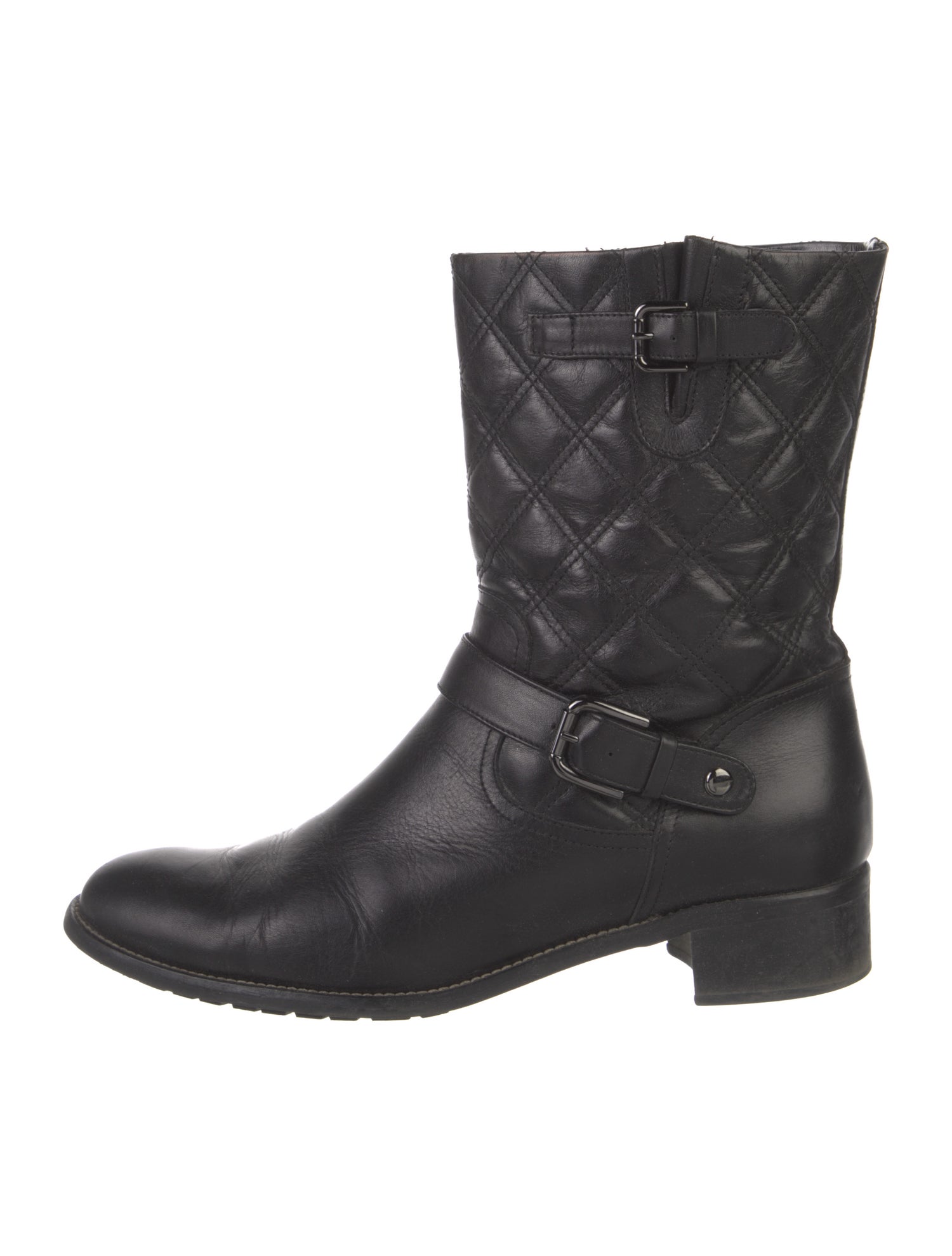 Aquatalia Leather Moto Boots