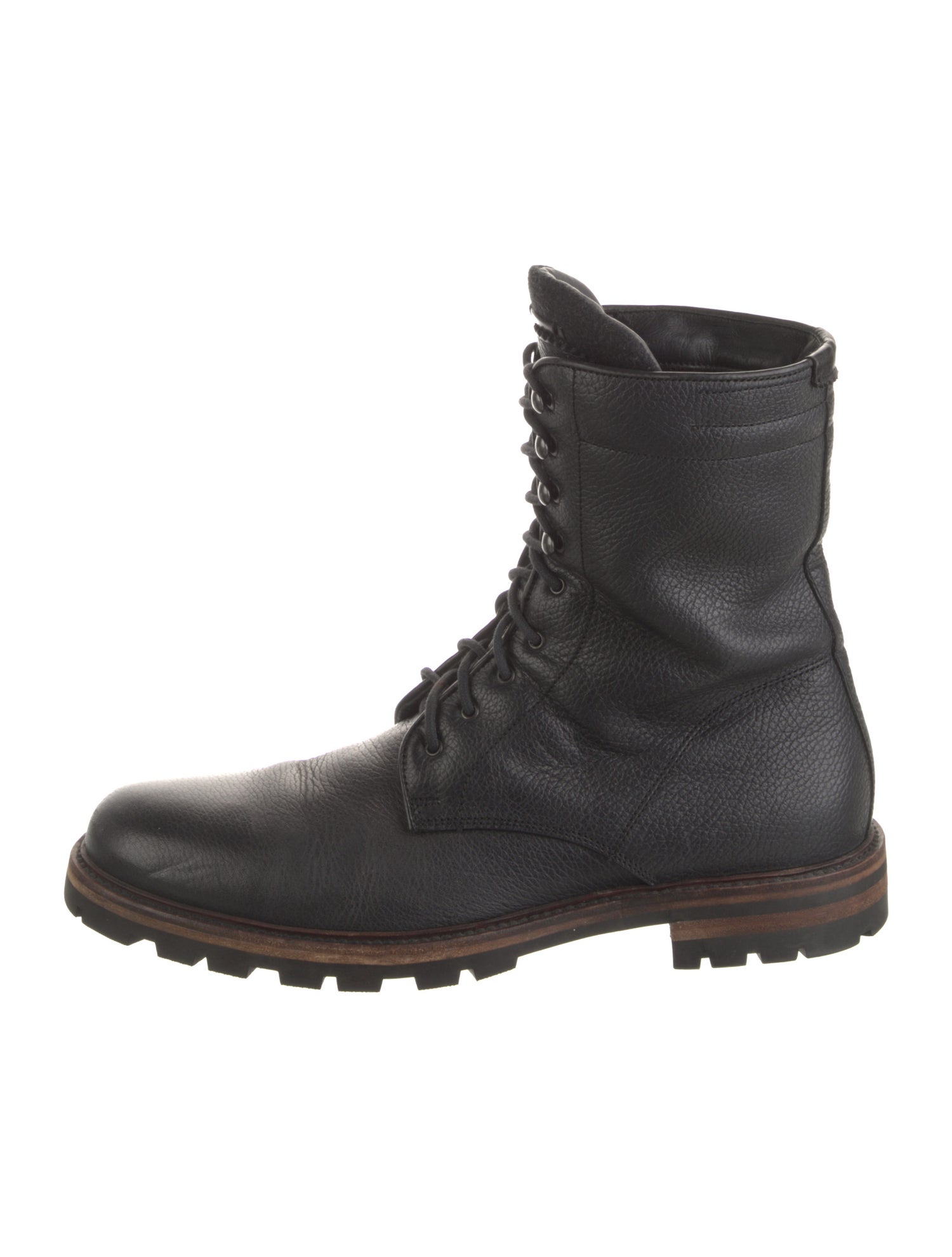 Aquatalia Leather Combat Boots