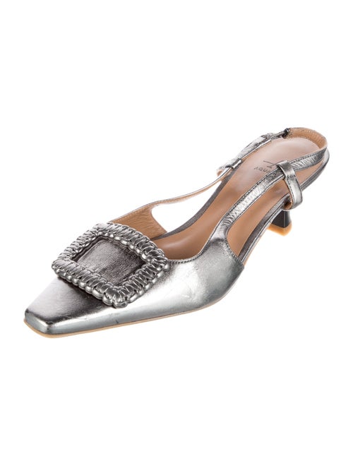 Aquatalia Leather Slingback Pumps