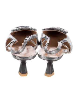 Aquatalia Leather Slingback Pumps