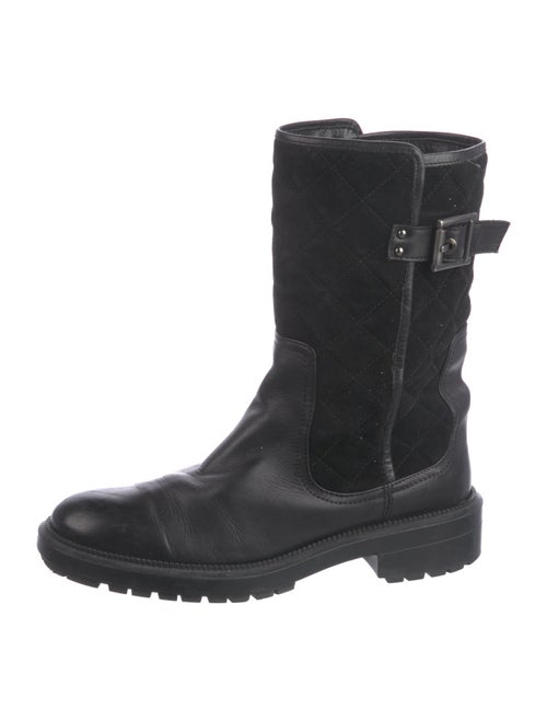 Aquatalia Leather Moto Boots