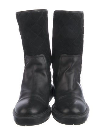 Aquatalia Leather Moto Boots