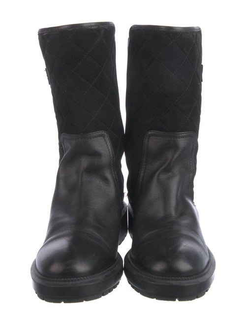 Aquatalia Leather Moto Boots
