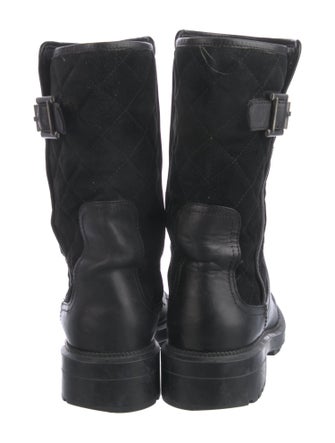 Aquatalia Leather Moto Boots