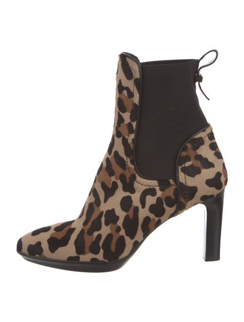 Aquatalia Ponyhair Animal Print Lace-Up Boots