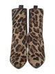 Aquatalia Ponyhair Animal Print Lace-Up Boots