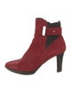 Aquatalia Suede Colorblock Pattern Boots
