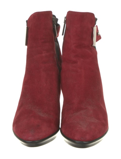 Aquatalia Suede Colorblock Pattern Boots