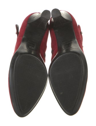 Aquatalia Suede Colorblock Pattern Boots