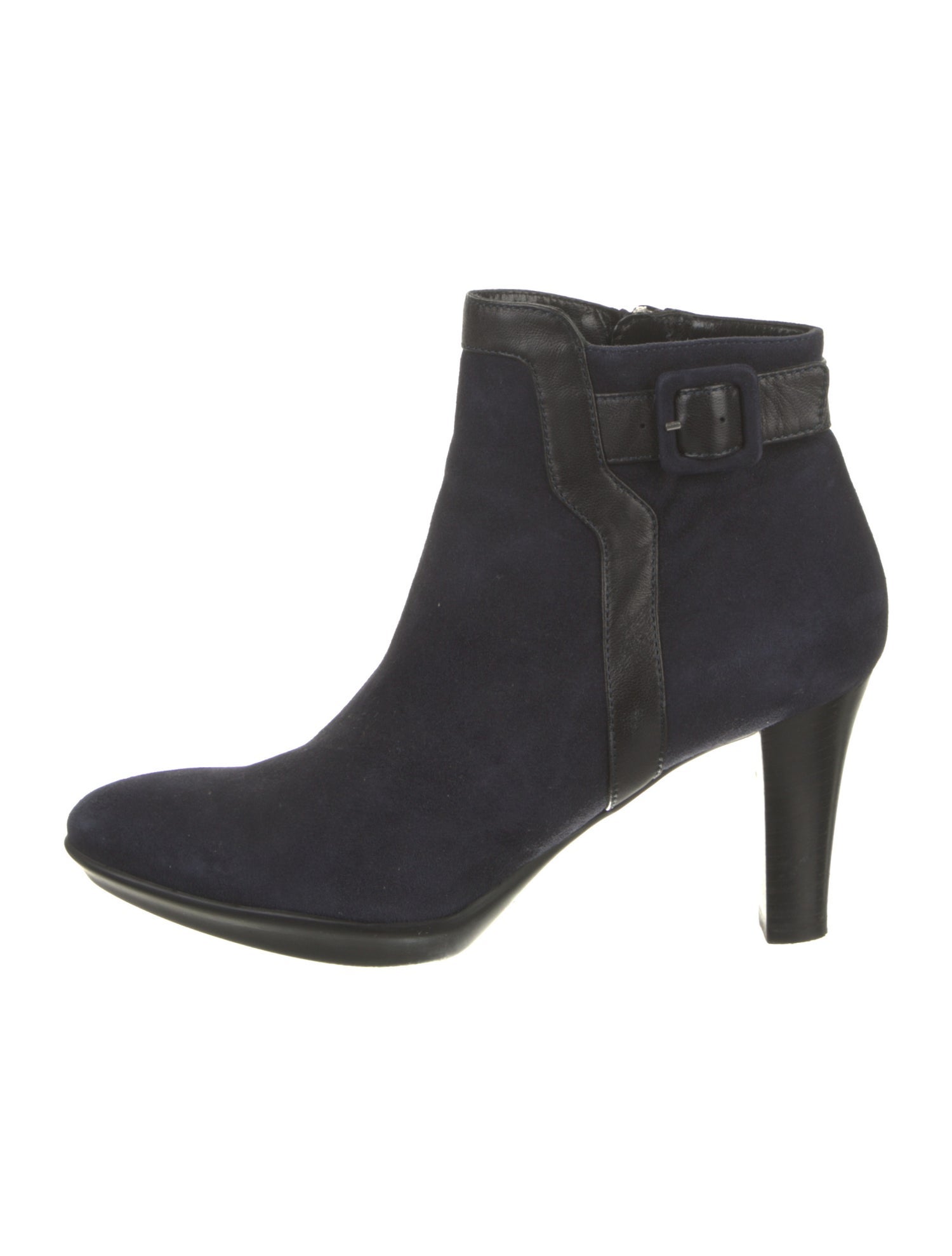 Aquatalia Suede Leather Trim Embellishment Boots