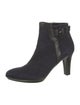 Aquatalia Suede Leather Trim Embellishment Boots