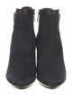 Aquatalia Suede Leather Trim Embellishment Boots