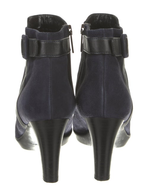 Aquatalia Suede Leather Trim Embellishment Boots